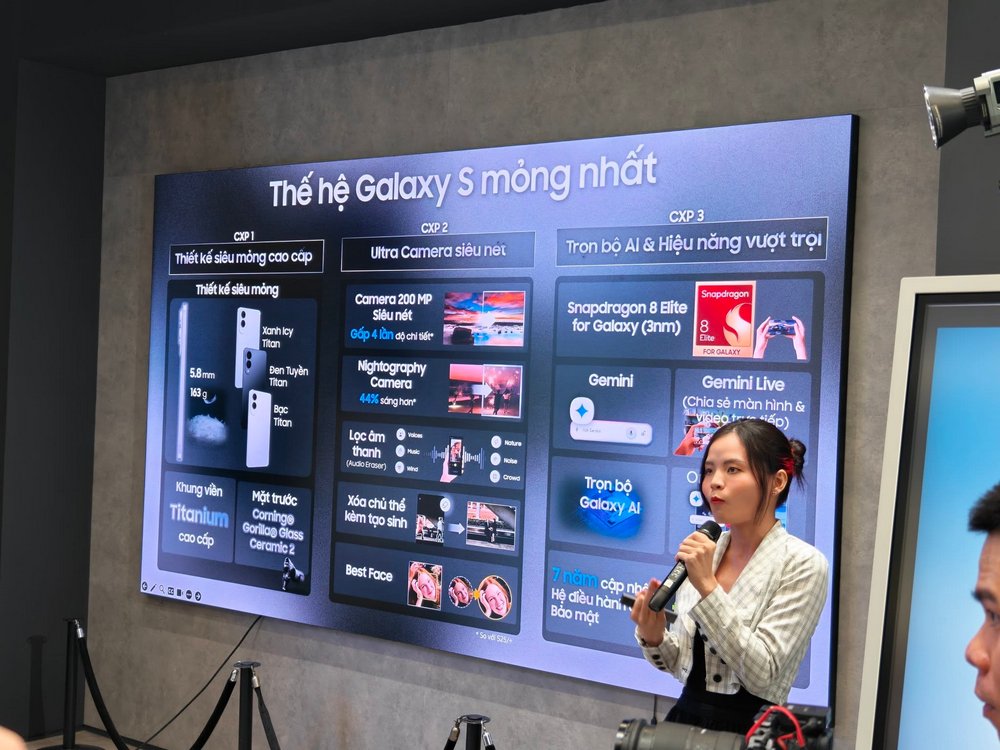 Galaxy S25 Edge siêu mỏng chính thức ra mắt