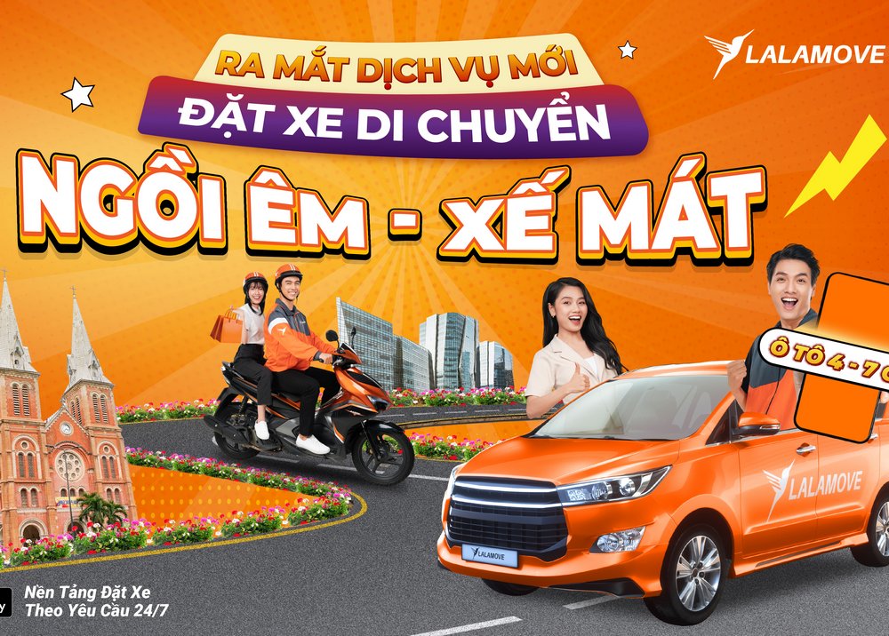 Lalamove ra mắt dịch vụ chở khách tại TP.HCM