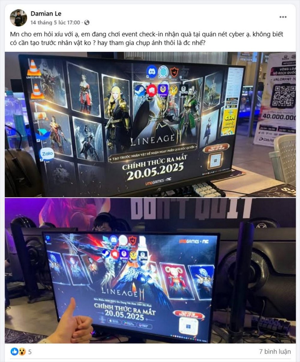 Hình ảnh Lineage2M xuất hiện hoành tráng, game thủ háo hức check-in