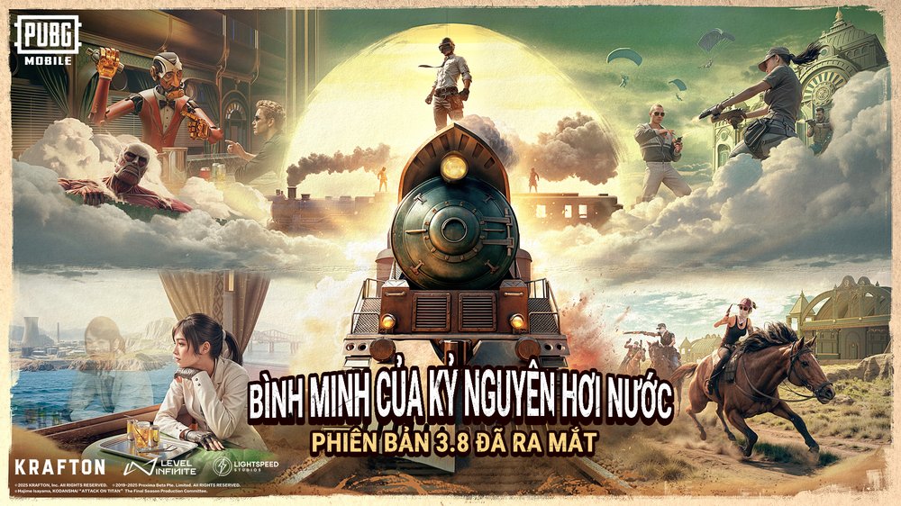 PUBG MOBILE update 3.8, hợp tác cùng Attack on Titan