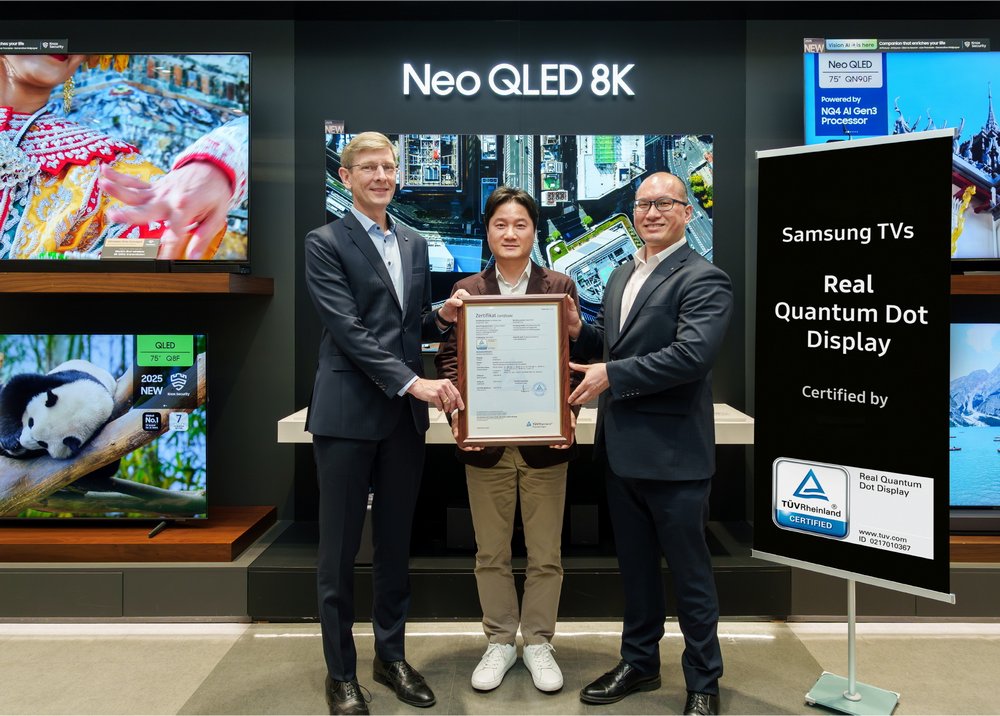 Samsung TV QLED đạt chứng nhận “Màn hình Chấm lượng tử Đích thực”
