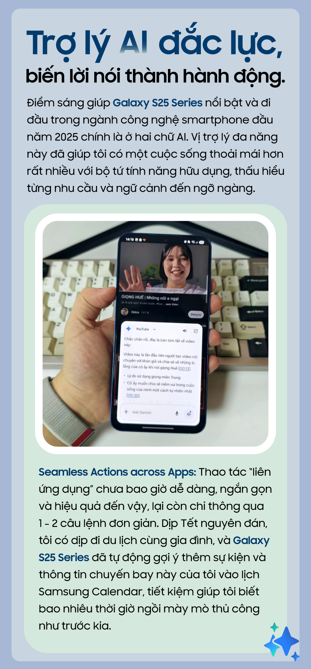 Việt Nam tôi diệu kỳ làm sao qua lăng kính chuẩn mực của Galaxy S25!