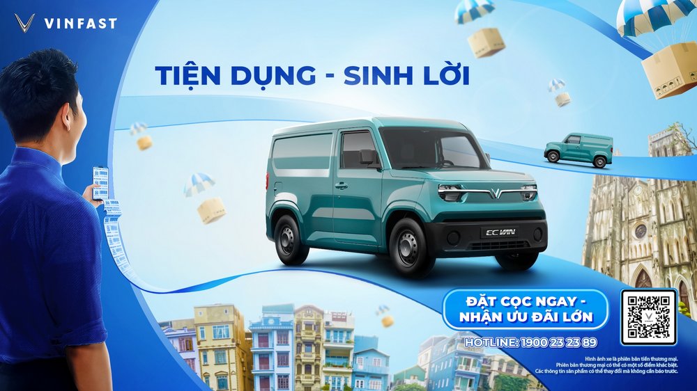 VinFast ra mắt xe điện chở hàng cỡ nhỏ EC Van