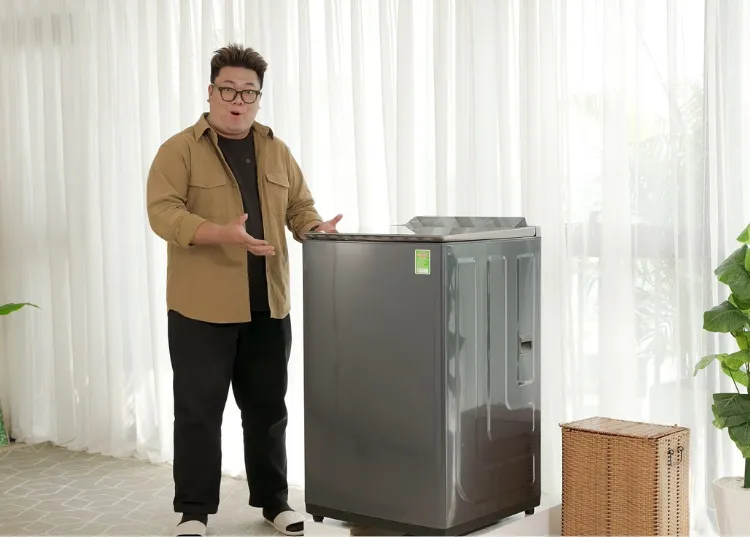 Máy giặt AQUA Color AI R1: "Chân ái" cho người có gu!