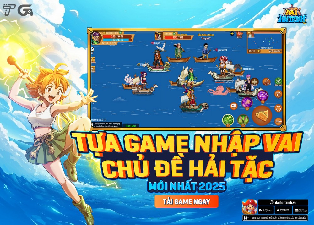 Đại Hải Trình: Tựa game nhập vai chủ đề hải tặc mới nhất 2025