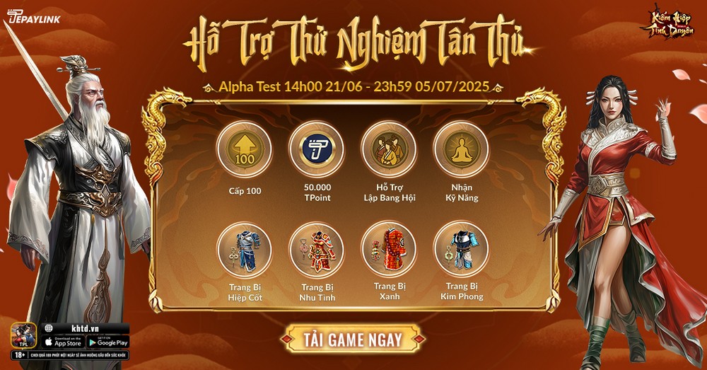 Kiếm Hiệp Tình Duyên Mobile mở Alpha Test