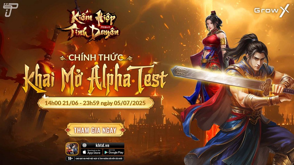 Kiếm Hiệp Tình Duyên Mobile mở Alpha Test