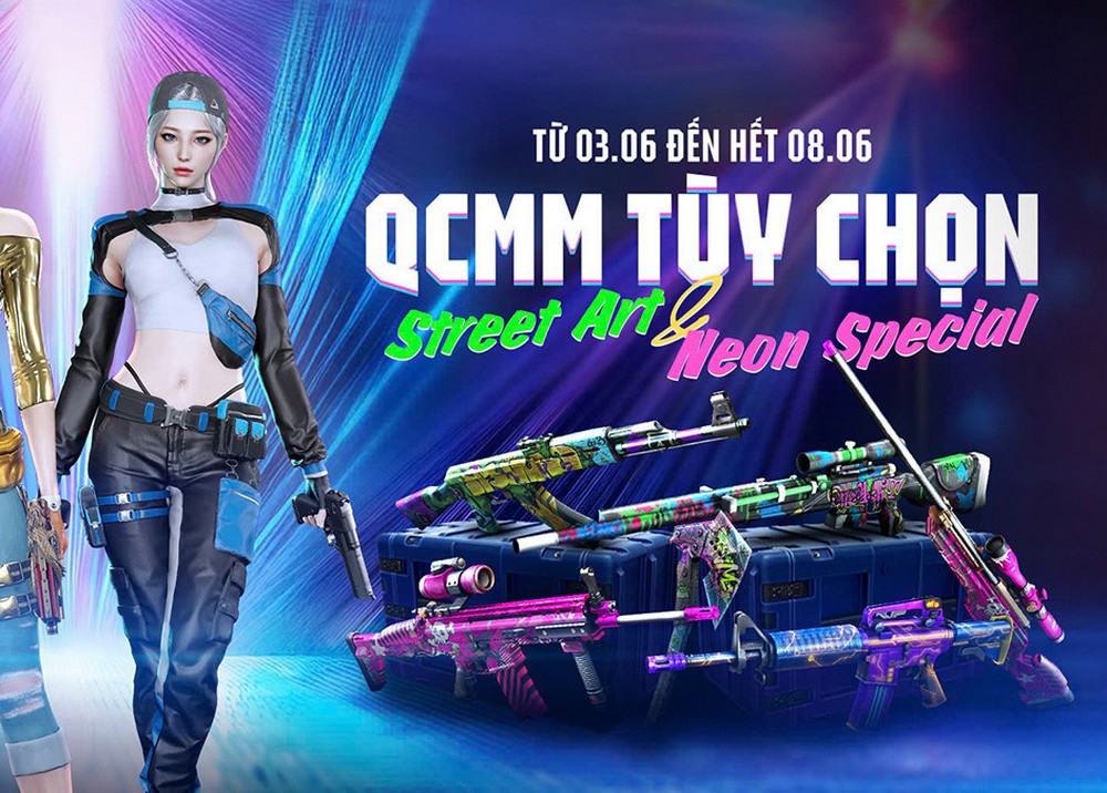 Khẳng định cá tính trong Đột Kích với QCMM Tùy chọn Street Art và Neon Special