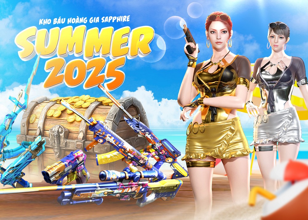 Nhập tiệc hè náo nhiệt với Kho Báu Hoàng Gia Sapphire Beach Party