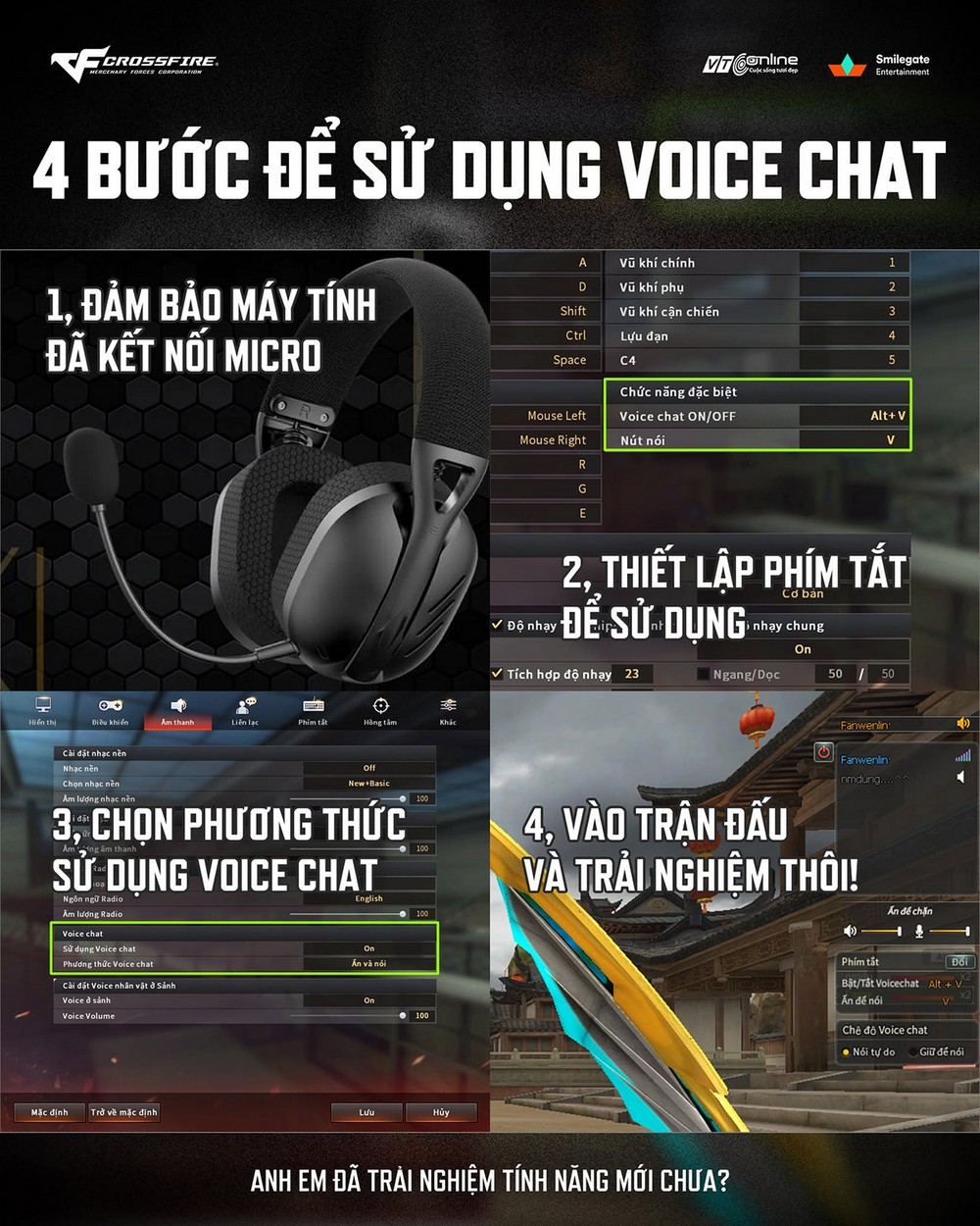 Game thủ bàn tán sôi nổi về tính năng Voice Chat của Đột Kích