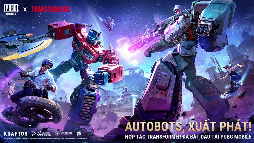 Trạm Neon và Optimus Prime đổ bộ PUBG MOBILE
