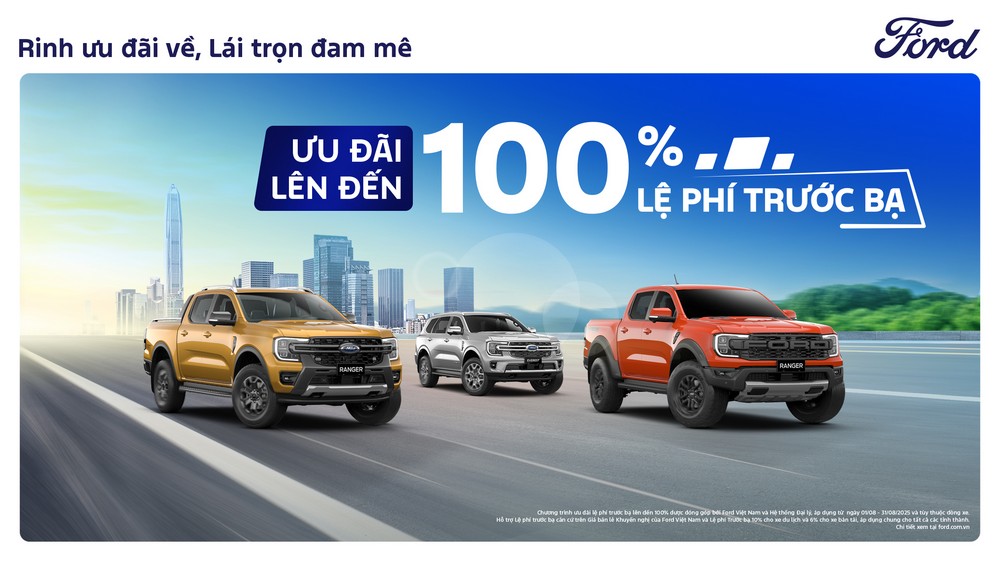 Ford Việt Nam tung loạt ưu đãi hấp dẫn trong tháng 8