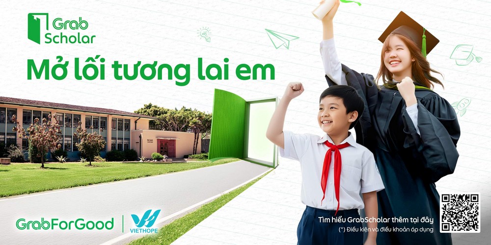 Grab trao học bổng toàn phần cho sinh viên vượt khó