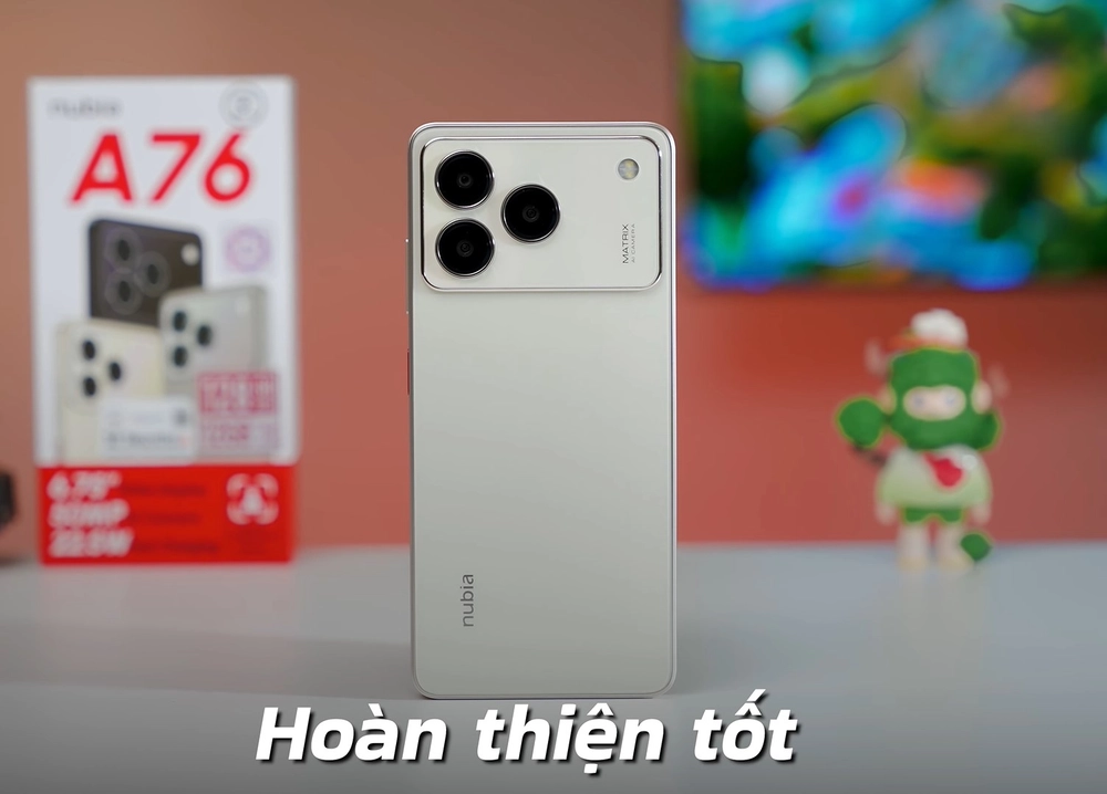 Nubia A76: Giá hơn 2 triệu, thiết kế như iPhone 17 Pro