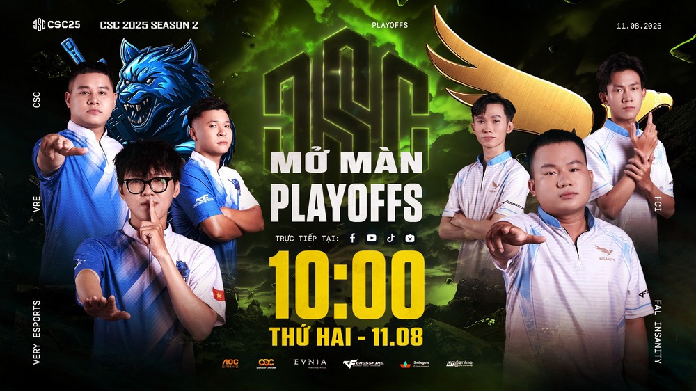 Playoffs CSC 2025 Mùa 2: Những cú sốc chấn động