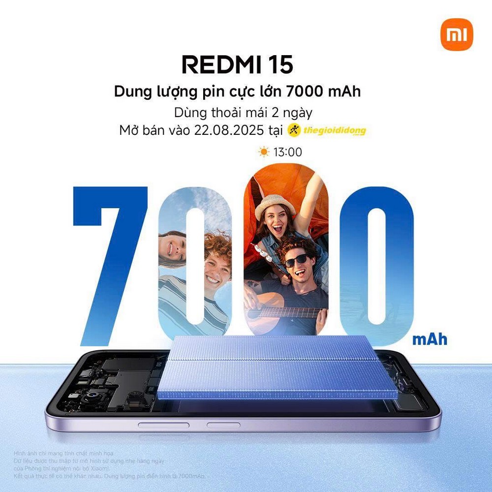 Redmi 15 ra mắt: Pin khủng, quà tặng concert hot