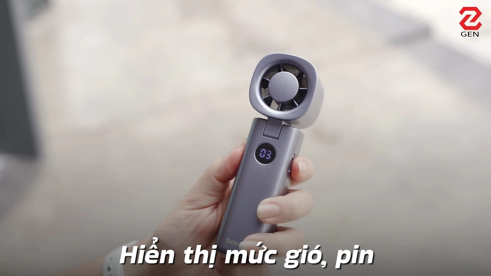 Baseus GoTrip DT1 Turbo Jet: Quạt cầm tay xua tan nắng nóng