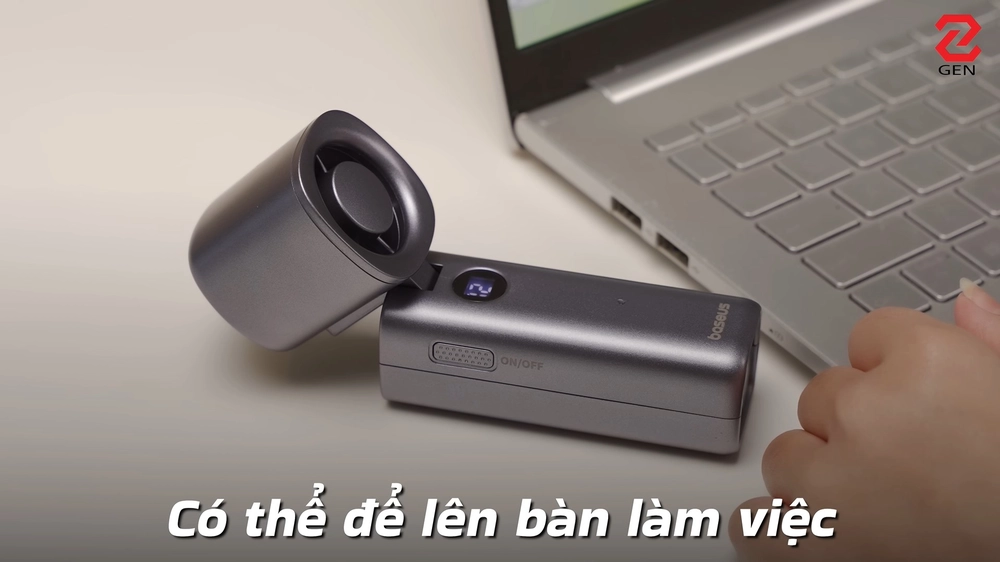Baseus GoTrip DT1 Turbo Jet: Quạt cầm tay xua tan nắng nóng