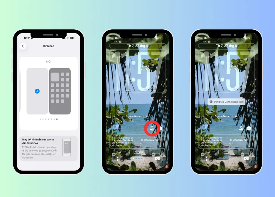 Cách cài hình nền chuyển động 3D trên iOS 26