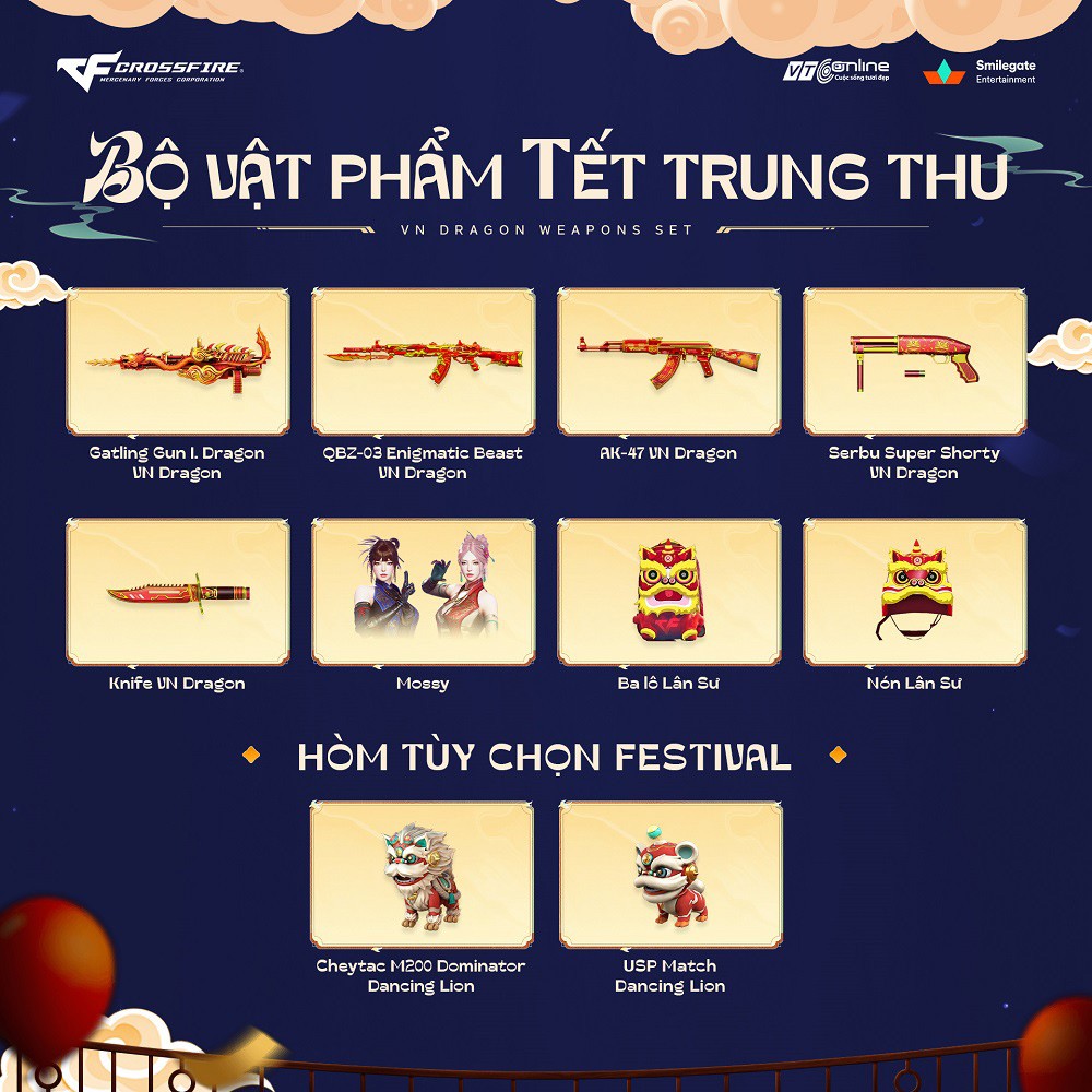 Cộng đồng Crossfire đón trung thu với Kho Báu Hoàng Gia Sapphire Lễ Hội Trăng Rằm