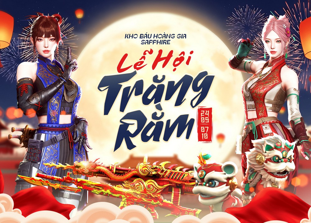Cộng đồng Crossfire đón trung thu với Kho Báu Hoàng Gia Sapphire Lễ Hội Trăng Rằm