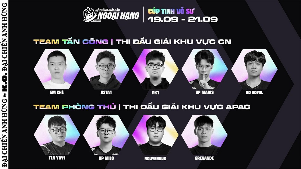 ĐTCL: APAC đối đầu Trung Quốc tại Cúp Tinh Võ Sư
