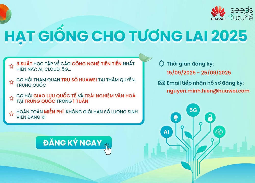 Huawei khởi động mùa thứ 10 chương trình “Hạt giống cho Tương lai” tại Việt Nam