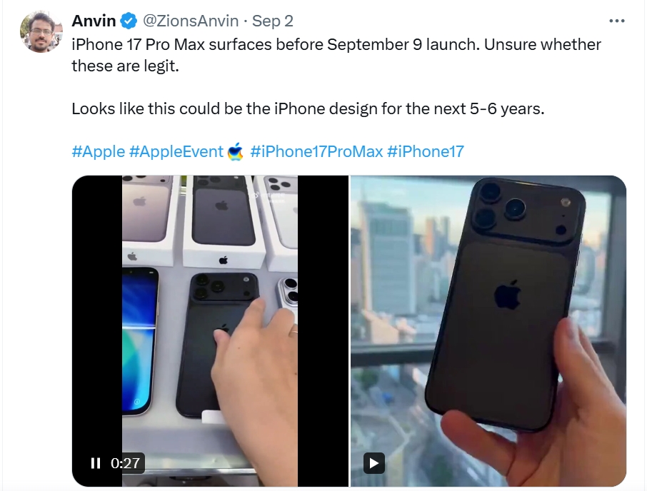 iPhone 17 Series "nhái" bày bán tràn lan tại Trung Quốc