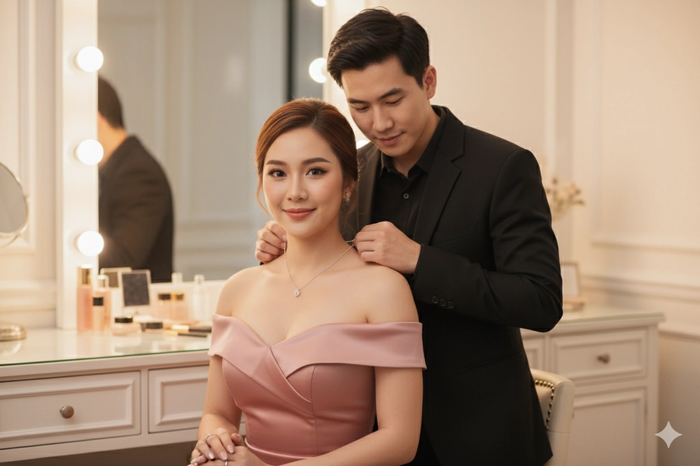Tạo ảnh concept cặp đôi không cần ra studio với 1 câu lệnh