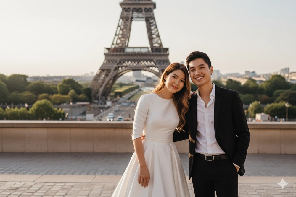 Tạo ảnh concept cặp đôi không cần ra studio với 1 câu lệnh