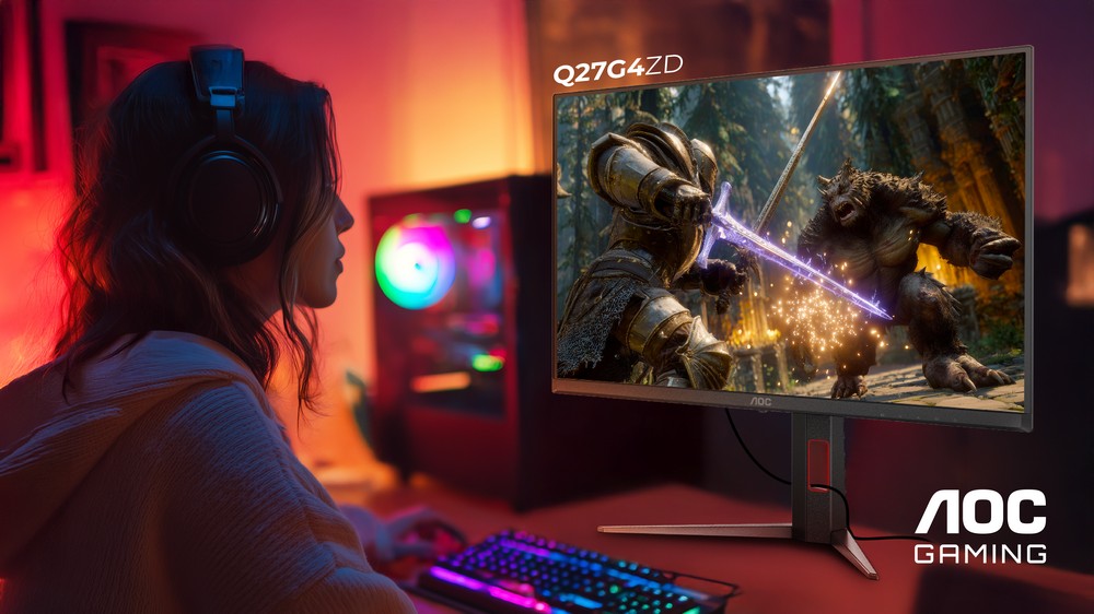 AOC ra mắt màn hình gaming QD-OLED Q27G4ZD 280Hz