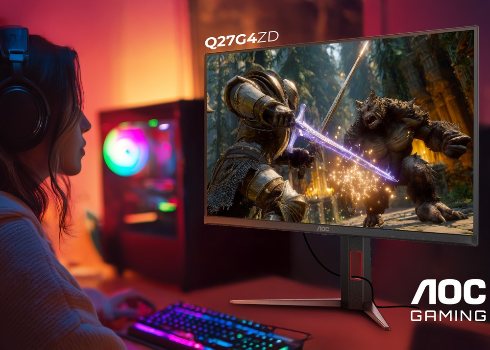 AOC ra mắt màn hình gaming QD-OLED Q27G4ZD 280Hz