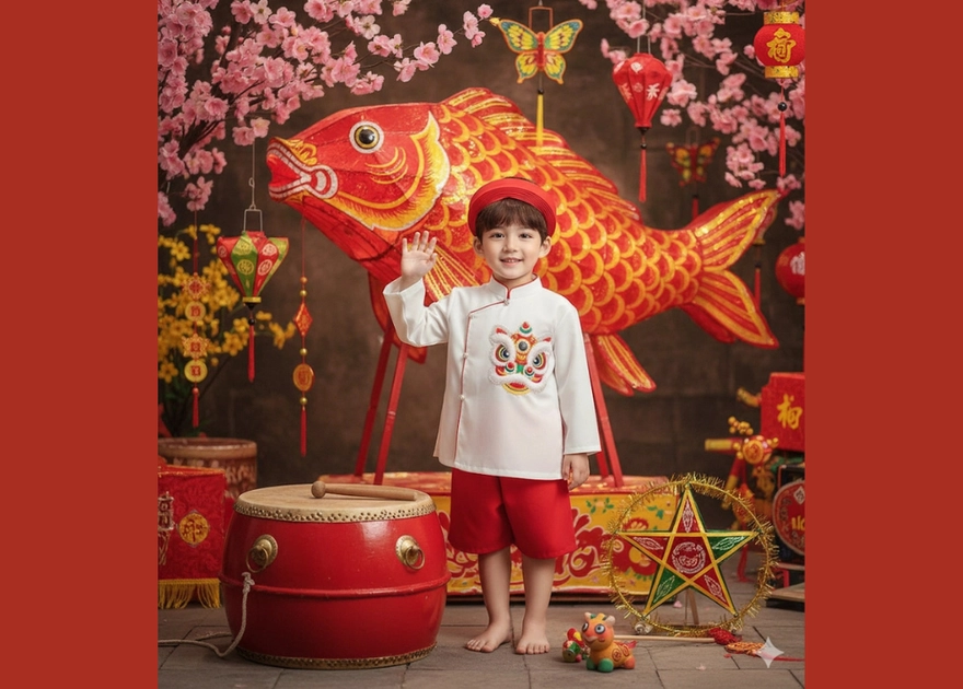 Cách tạo bộ ảnh Trung thu cho bé bằng Gemini cực dễ
