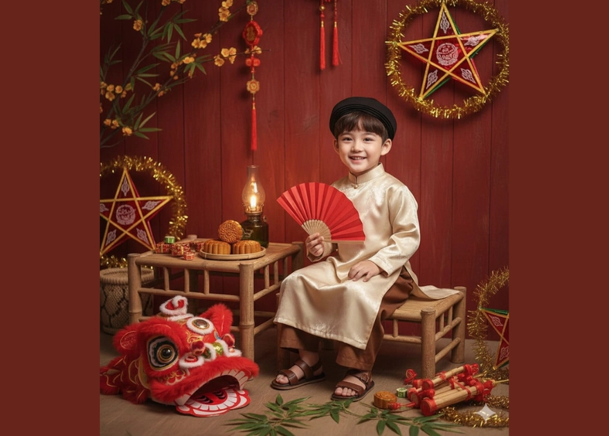 Cách tạo bộ ảnh Trung thu cho bé bằng Gemini cực dễ