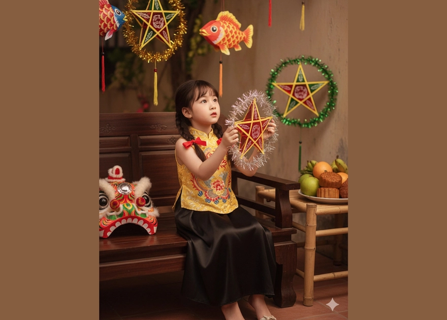 Cách tạo bộ ảnh Trung thu cho bé bằng Gemini cực dễ