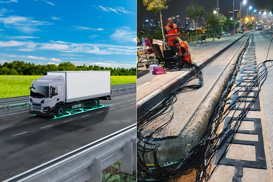 Đường cao tốc đầu tiên sạc không dây cho xe điện