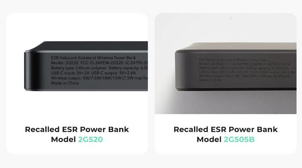 ESR thu hồi hơn 54.000 sạc dự phòng không dây vì nguy cơ cháy nổ