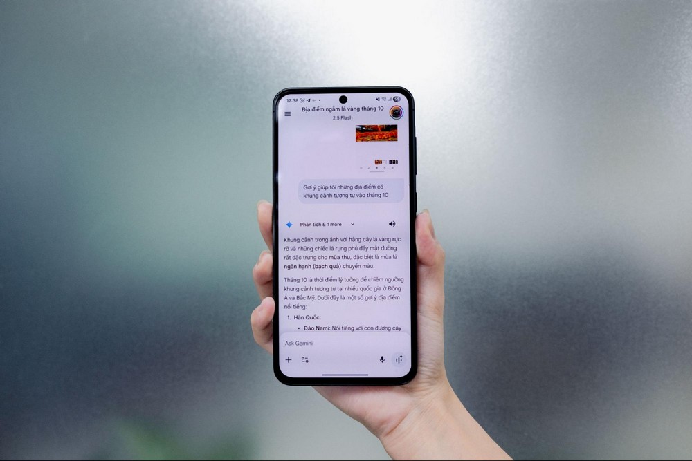 Kế hoạch du lịch cuối năm nằm gọn trong tay với Gemini Live và Galaxy A56 5G
