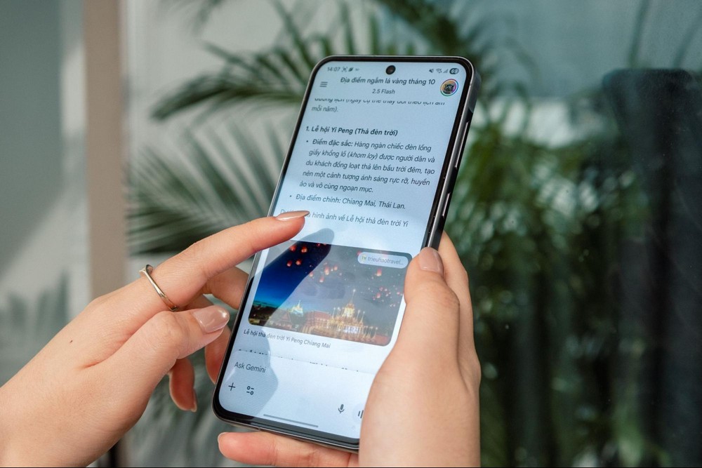 Kế hoạch du lịch cuối năm nằm gọn trong tay với Gemini Live và Galaxy A56 5G