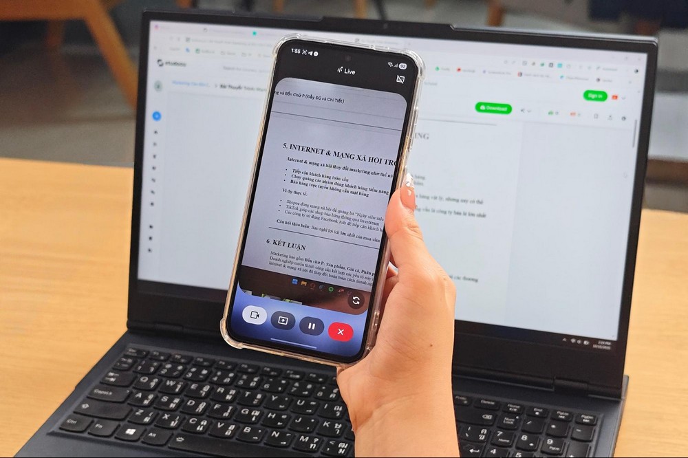 Tự tin ‘chốt deal’ mọi cuộc phỏng vấn với Gemini Live trên Galaxy A56 5G