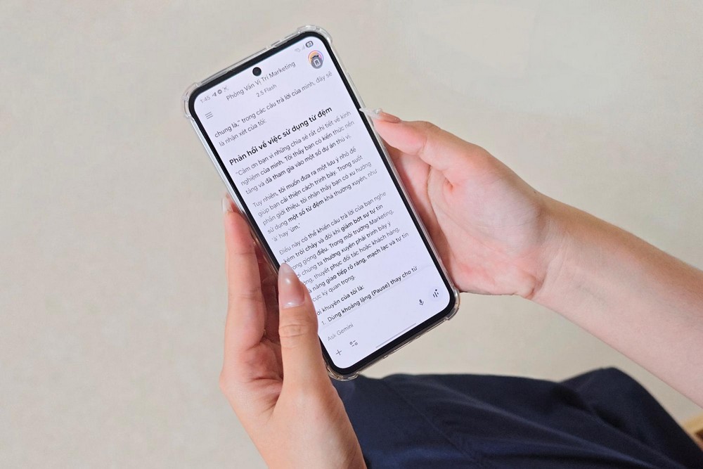Tự tin ‘chốt deal’ mọi cuộc phỏng vấn với Gemini Live trên Galaxy A56 5G