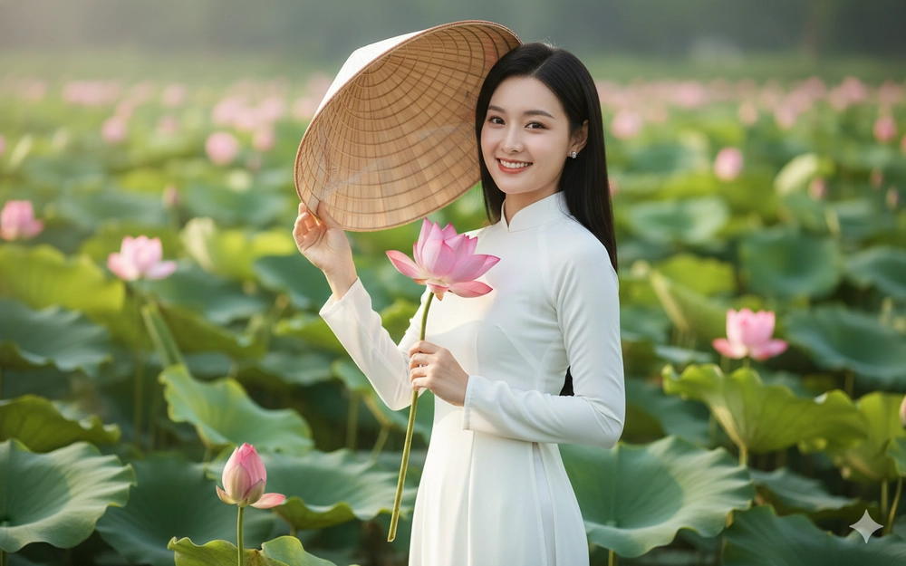 "Hóa" nàng thơ mùa Thu chỉ với 1 câu lệnh Gemini AI
