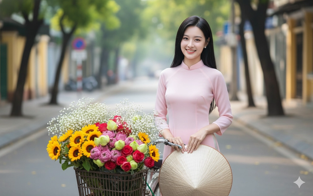 "Hóa" nàng thơ mùa Thu chỉ với 1 câu lệnh Gemini AI