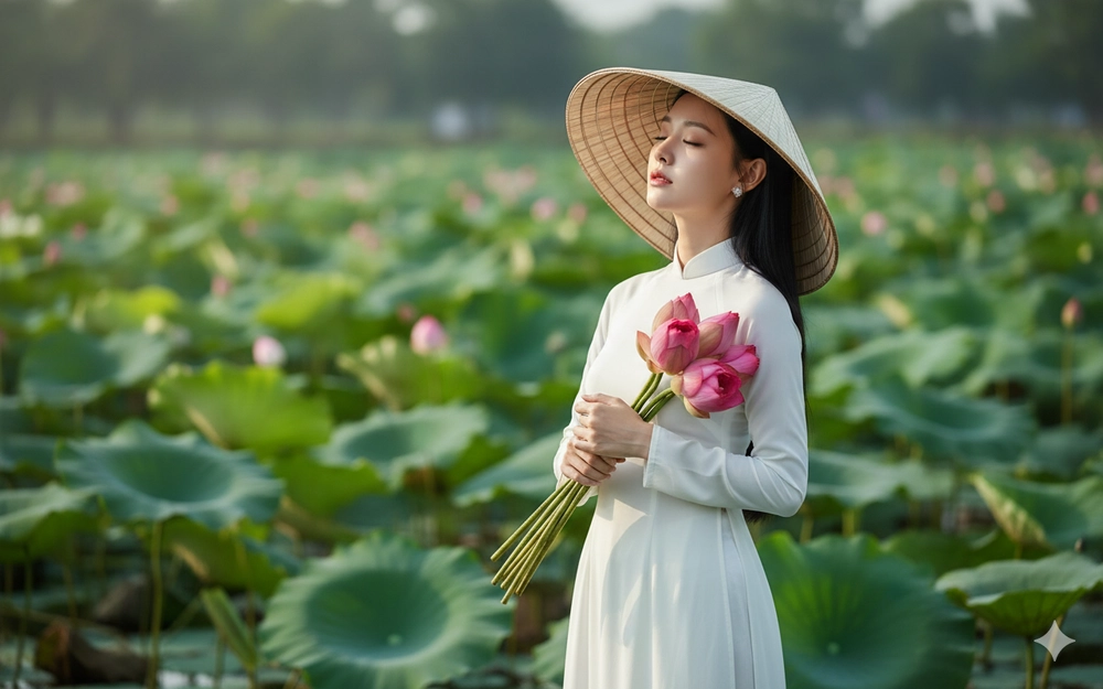 "Hóa" nàng thơ mùa Thu chỉ với 1 câu lệnh Gemini AI