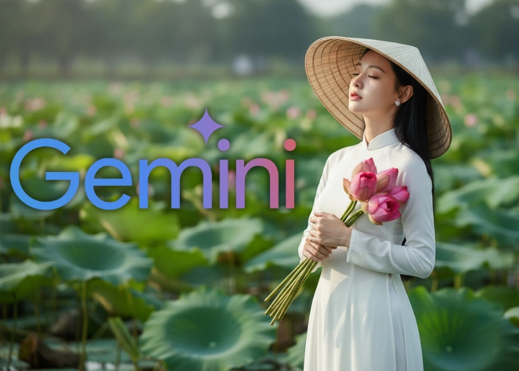 "Hóa" nàng thơ mùa Thu chỉ với 1 câu lệnh Gemini AI