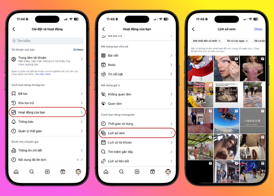 Instagram ra mắt tính năng “Lịch sử xem” cho Reels