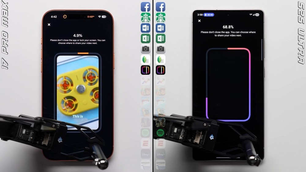 iPhone 17 Pro Max chậm hơn Galaxy S25 Ultra