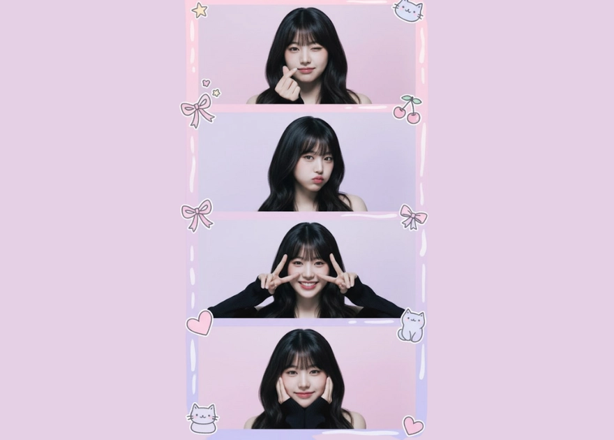 Prompt tạo ảnh Photobooth cute cực dễ bằng AI