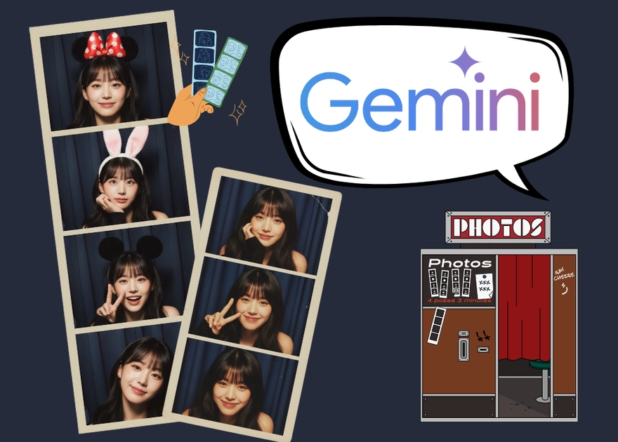 Prompt tạo ảnh Photobooth cute cực dễ bằng AI