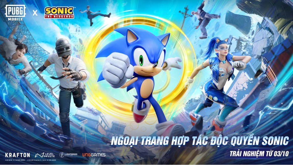 Nhím Sonic đổ bộ PUBG MOBILE